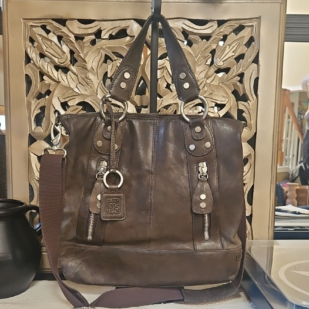 Ellington Brown Leather Tote